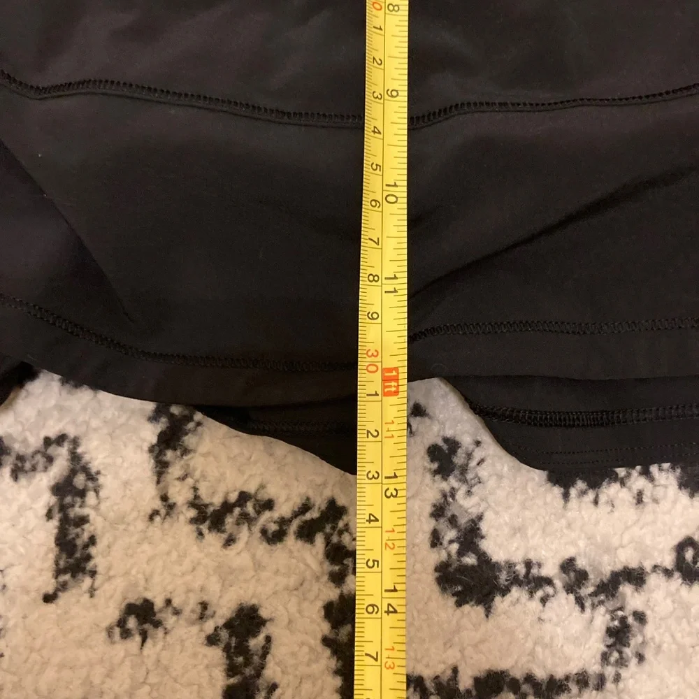 Lululemon Pace Rival Skirt Skort Sz 10 Black Pickleball Tennis Golf Hiking EUC - Picture 7 of 13